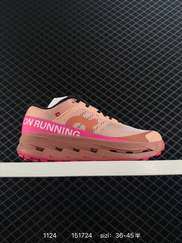On Running Cloudultra Pro Peach Pink Black Rose EU 36-45 Trail Shoe Trail Running Sneakers - Unisex (BS-85456)