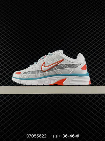 Nike P-6000 White Grey Orange Blue Pink EU 36-46 Running - Unisex (BS-70404)