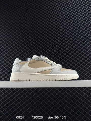 Jordan Air Jordan 1 Low Travis Scott Reverse Mocha Supreme Champion Custom Off White Brown Red Beige Blue EU 36-45 Sneaker - Unisex (BS-80846)