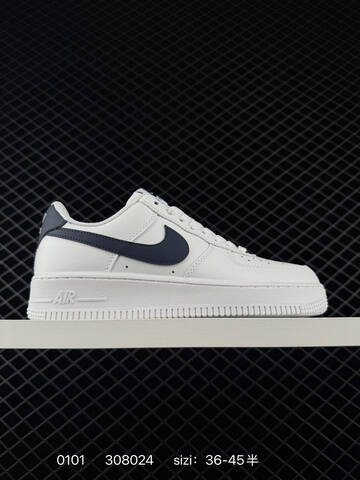 Nike Air Force 1 07 Low White Navy EU 36-45 Casual - Unisex (BS-73352)
