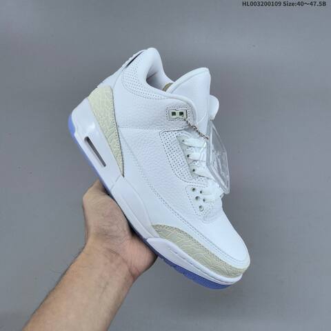 Jordan Air Jordan 3 Retro Pure White EU 40-47 5 Basketball - Men's (BS-67040)