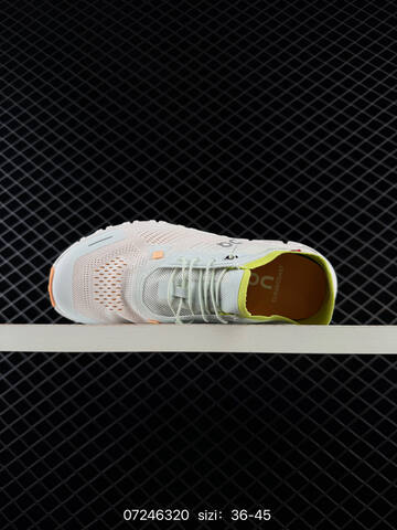 On Running Cloud 6 Coast White Light Blue Orange Lime EU 36-45 Running Shoe Running Sneakers - Unisex BS-84995