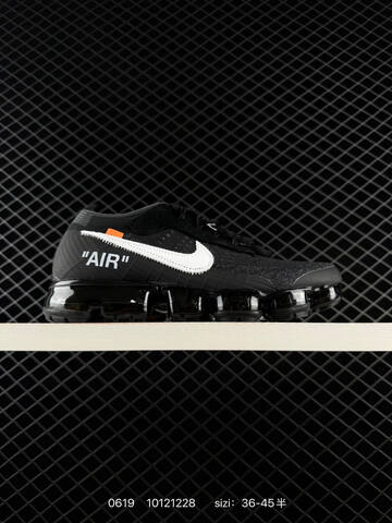 Nike Off-White x Air Vapormax Flyknit White Black Clear Orange EU 36-45 Running Shoe - Unisex (BS-70682)