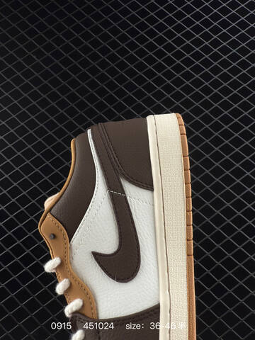 Jordan Air Jordan 1 Low Sail Brown Tan Gum EU 36-46 Sneaker - Unisex BS-80707