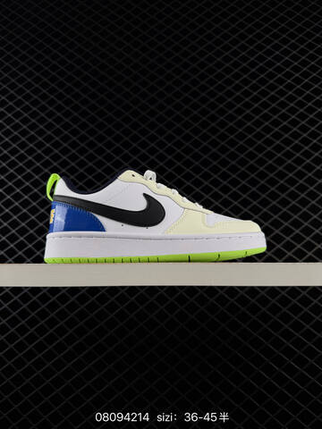 Nike Court Borough Low 2 Multi Color White Blue Green Beige EU 36-44 Skate - Unisex (BS-69862)