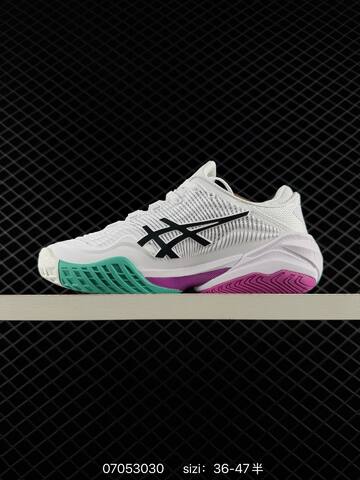 ASICS COURT FF 3 NOVAK White Black Purple Teal EU 36-47 Tennis Shoe Casual Sneakers - Unisex (BS-81785)