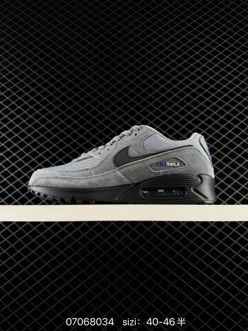Nike Air Max 90 Grey Black Blue EU 40-46 Lifestyle - Men's (BS-70375)