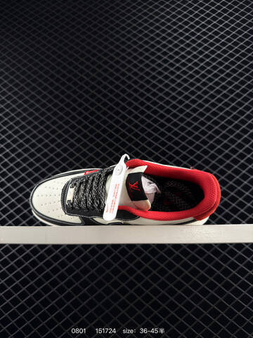 Nike Air Force 1 Low Louis Vuitton Off White Black Red EU 39-45 Sneaker - Unisex (BS-80989)