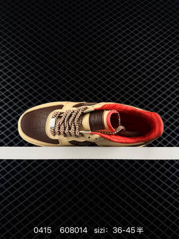 Nike Air Force 1 07 Low Beige Brown Red EU 36-45 Lifestyle - Unisex (BS-72098)