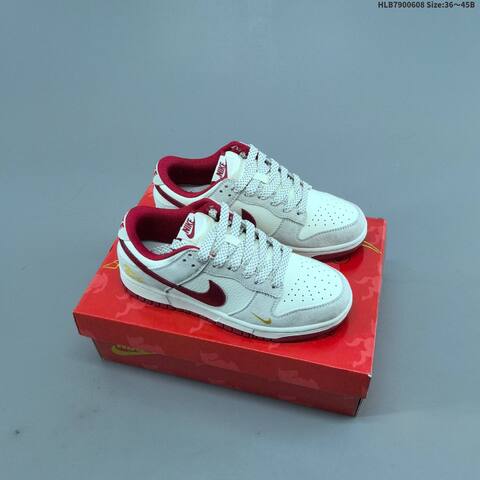 Nike Dunk SB Low White Red Black Yellow EU 36-45 Skate Shoe - Unisex (BS-59952)