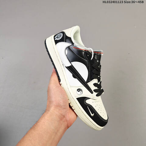 Nike Air Jordan 1 Black White Cream EU 36 45 Basketball - Unisex (BS-63218)
