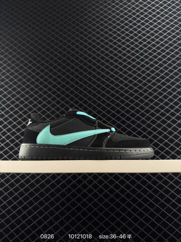 Jordan Air Jordan 1 Low Travis Scott Black Tiffany Blue White EU 36-46 Sneaker - Unisex (BS-80834)