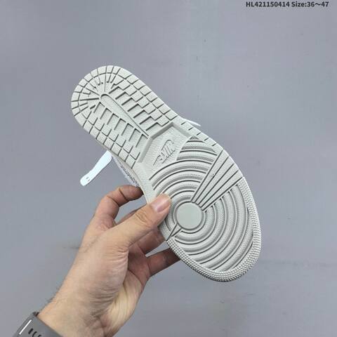 Nike Air Jordan 1 Retro High OG x Off-White White Grey Sail 36 47 Basketball - Unisex (BS-66189)