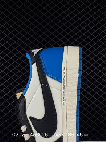 Jordan Air Jordan 1 Low OG Travis Scott Canary Sail Black Blue Yellow EU 36-45 Sneaker - Unisex BS-79728