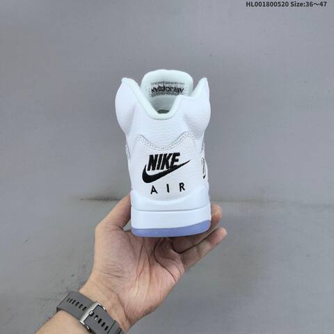 Jordan Air Jordan 5 Retro Metallic White EU 36-47 Basketball - Unisex (BS-65920)