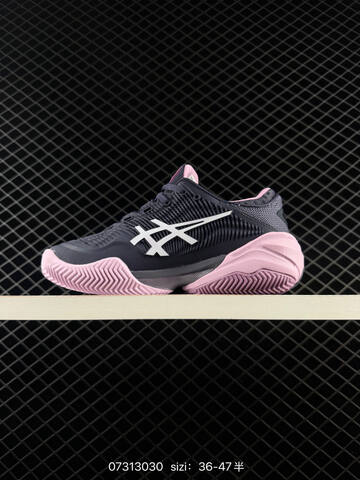 ASICS COURT FF3 NOVAK Dark Grey White Pink EU 36-47 Tennis Shoe Casual Sneakers - Unisex (BS-81665)