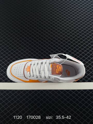 Nike Air Force 1 07 White Orange Brown 35 5-42 Lifestyle - Unisex (BS-74111)