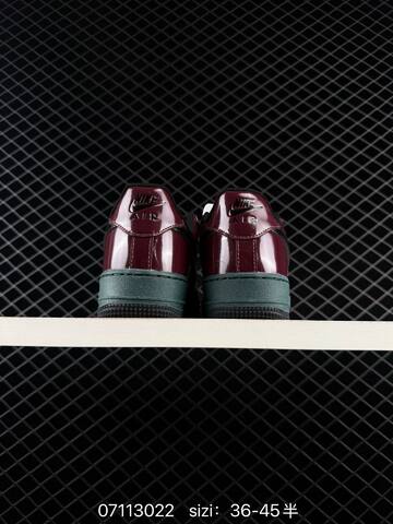 Nike Air Force 1 07 LV8 Burgundy Dark Green Black EU 36-45 Lifestyle - Unisex (BS-70297)