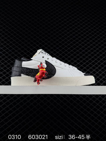 Nike Blazer Low 77 Jumbo White Red Black EU 36-45 Casual - Unisex (BS-72708)