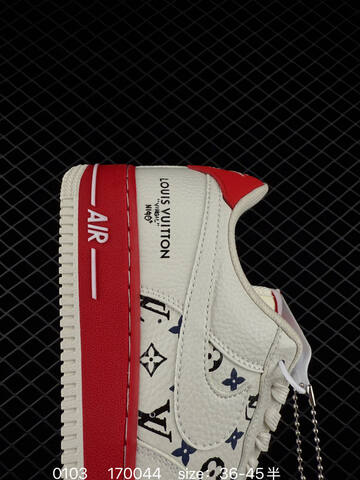 Nike Air Force 1 07 Low White Red EU 36-45 5 Casual - Unisex (BS-73342)