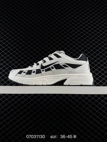 Nike P-6000 White Black Light Grey EU 36-45 Running - Unisex (BS-70441)