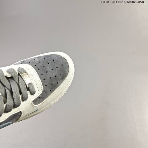 Nike Air Force 1 07 Low Stussy Off White Grey Blue Red EU 36-45 Sneaker - Unisex (BS-63559)