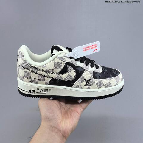 Nike Air Force 1 07 Low Brown Beige White Black EU 36-45 Sneaker - Unisex BS-61356