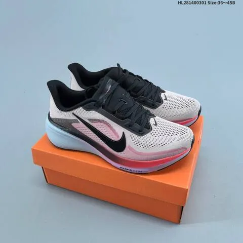 Nike Air Zoom Pegasus 42 Flyknit White Black Purple Neon Green EU 36-45 Running Shoe - Unisex BS-61486