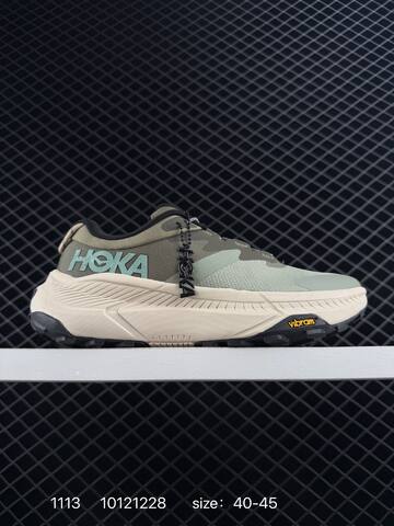 HOKA ONE ONE Tor Summit Olive Green Beige Black EU 40-45 Trail Shoe Trail Running Sneakers - Men's (BS-86389)