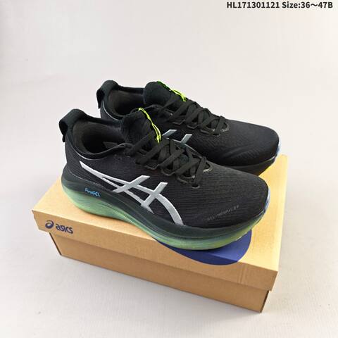 Asics Gel Nimbus 27 Black White Mint EU 36-47 Running Shoe Running Sneakers - Unisex (BS-69255)