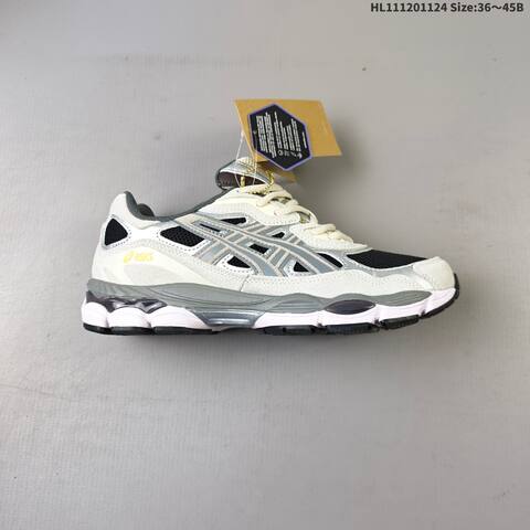 ASICS GEL NYC Black Silver Cream Grey Yellow EU 36 45 Running Shoe EU 36-45 Running Sneakers - Unisex (BS-69238)