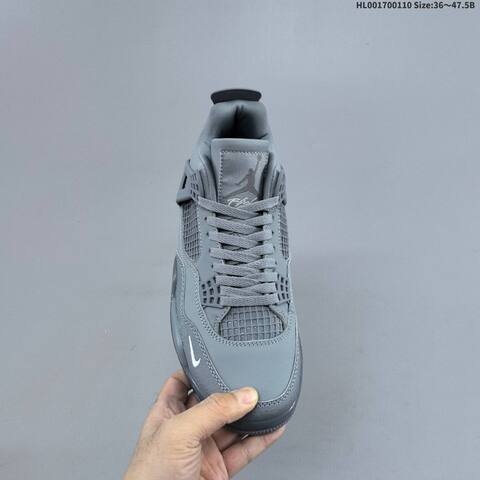 Nike Air Jordan 4 Nigel Sylvester Grey Black White EU 36-47 5 Basketball - Unisex (BS-67025)