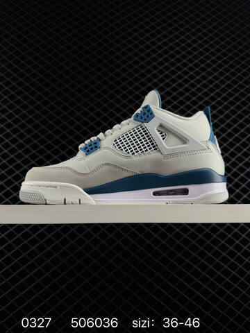Jordan Air Jordan 4 Retro Off White Grey Blue White EU 36-46 Basketball Shoe - Unisex (BS-79594)