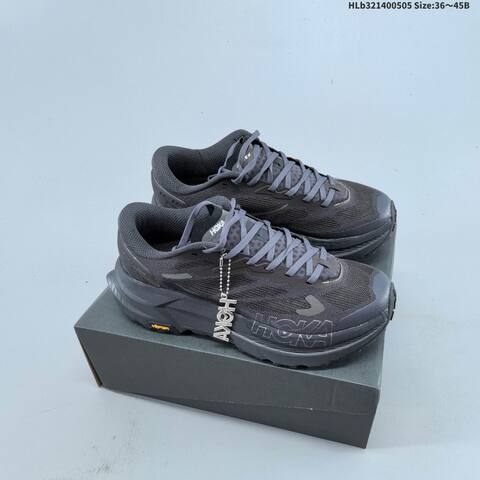 HOKA ONE ONE Mafate X Black Dark Grey Orange EU 36-45 Trail Shoe Trail Running Sneakers - Unisex (BS-69344)
