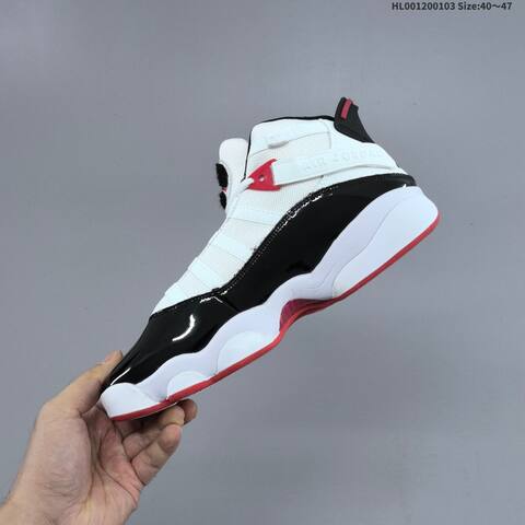 Jordan Air Jordan 6 Rings White Black Red EU 40-47 Basketball - Men's (BS-67134)