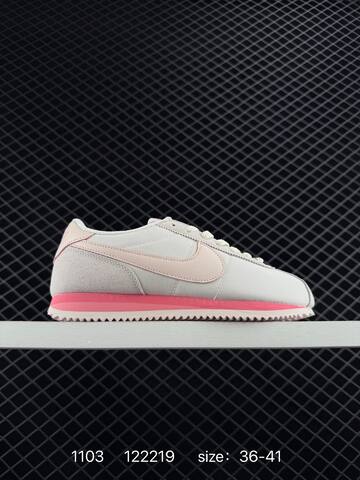 Nike Classic Cortez Nylon HF6410 Light Grey Pale Pink Hot Pink EU 36-41 Casual - Unisex (BS-74399)