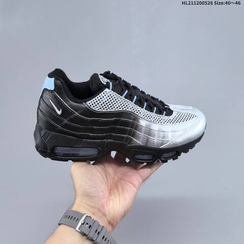 Nike Air Max 95 Black Grey White Silver EU 40-46 Running Shoe - Men s BS-60125