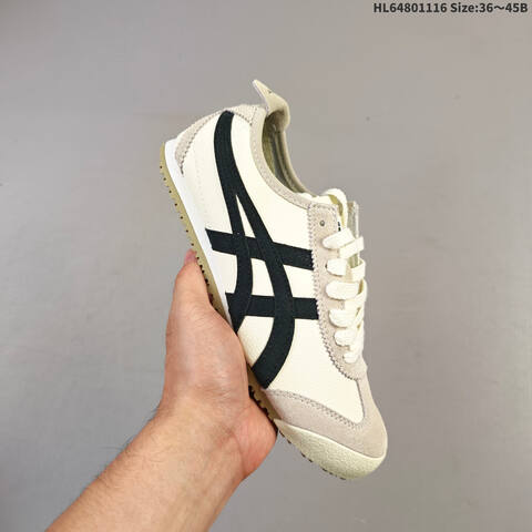 Onitsuka Tiger MEXICO 66 Cream White Black Beige EU 36-45 Sneaker Casual Sneakers - Unisex (BS-69285)