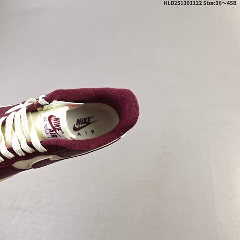 Nike Air Force 1 07 Sail Burgundy Gum White EU 36-45 Sneaker - Unisex BS-63244