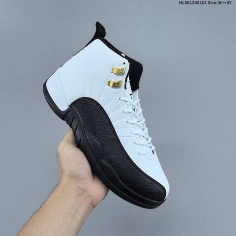 Jordan Air Jordan 12 Retro Taxi White Black Gold EU 36-47 Basketball - Unisex (BS-67144)