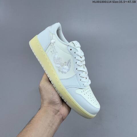 Nike Air Jordan 1 Low OG White Cream 35 5 47 5 Casual - Unisex (BS-66977)