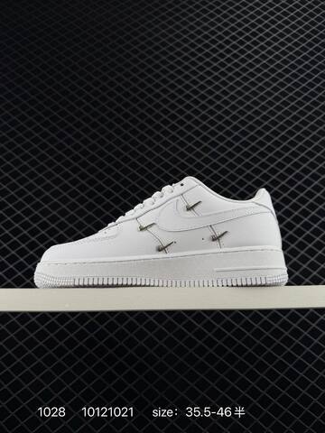 Nike Air Force 1 Low White Blue Silver 35 5-46 5 Lifestyle - Unisex (BS-74501)