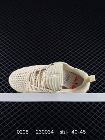 Nike Mind 002 Beige Cream With Black Swoosh And Orange Outsole Accents 40-45 Training - Men's (BS-72798)