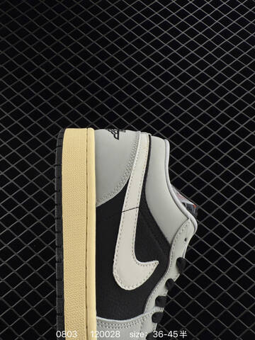 Jordan Air Jordan 1 Low Dong Dan Black Light Grey Pale Yellow EU 36-45 Sneaker - Unisex BS-80979