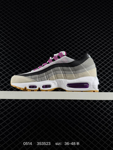 Nike Air Max 95 HF7545-002 White Grey Black Purple Beige EU 36-48 Lifestyle - Unisex (BS-71463)