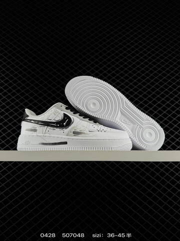 Nike Air Force 1 07 Low White Black EU 36-45 5 Lifestyle - Unisex (BS-71807)