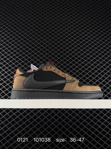 Jordan Air Jordan 1 Low Black Brown Red EU 36-47 Sneaker - Unisex (BS-79797)