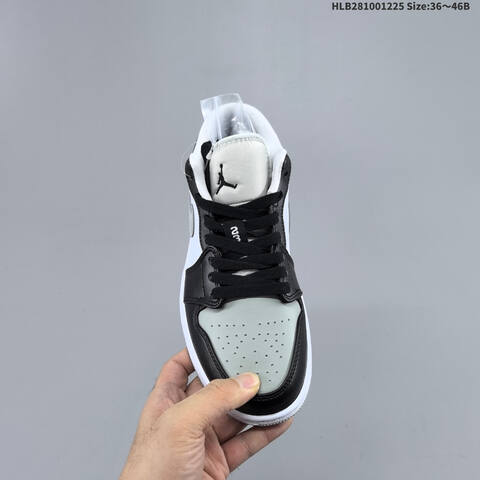 Jordan Air Jordan 1 Low OG Black White Gray EU 36-46 Casual - Unisex (BS-67278)