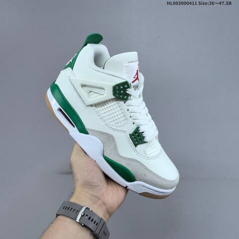 Jordan Nike SB x Air Jordan 4 Retro SP Pine Green Sail White Pine Green Gum EU 36-47 5 Skate - Unisex BS-66239