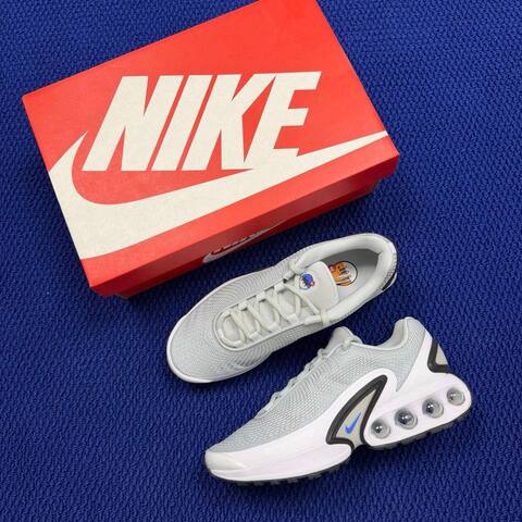 Nike Air Max Dn Light Grey White Black With Blue Accents Running (BS-86954)